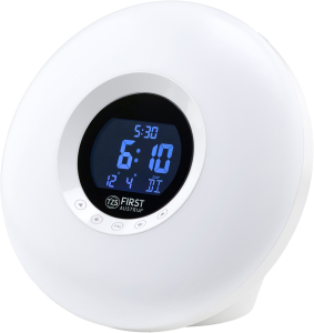FM ALARM CLOCK RADIO, LIGHTRING 8 COLORS, 6 NATURE SOUNDS