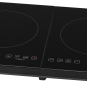 DOUBLE INDUCTION COOKING PLATE 3500W, SECTIONAL GLASS PLATES