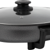 PIZZA PAN, 42CM, 1500W, METAL LID+GLASS, EXTRA DEEP